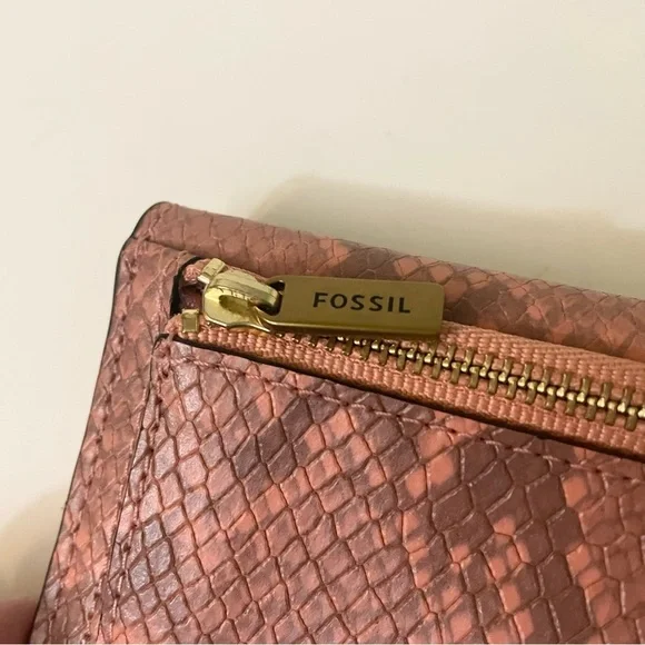 Fossil Snake Print Pattern Small Wallet - Picture 12 of 16